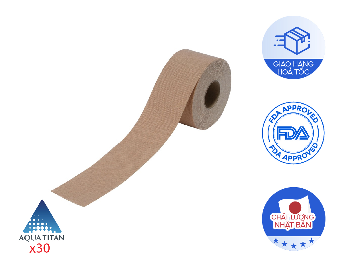 Băng dán cơ giảm đau Phiten titanium tape roll PU710129