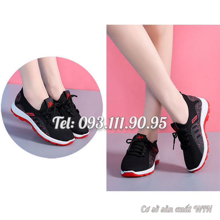 Giày thể thao, giày đi bộ sneaker Nữ dạng lưới đế mềm 2 màu – Mã số 1914