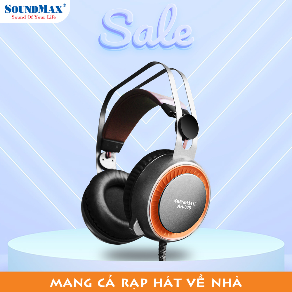 Tai Nghe Chụp Tai SoundMax AH-328 | Tai Nghe Chơi Game SoundMax AH328 | Gaming Headset - Hàng Chính Hãng