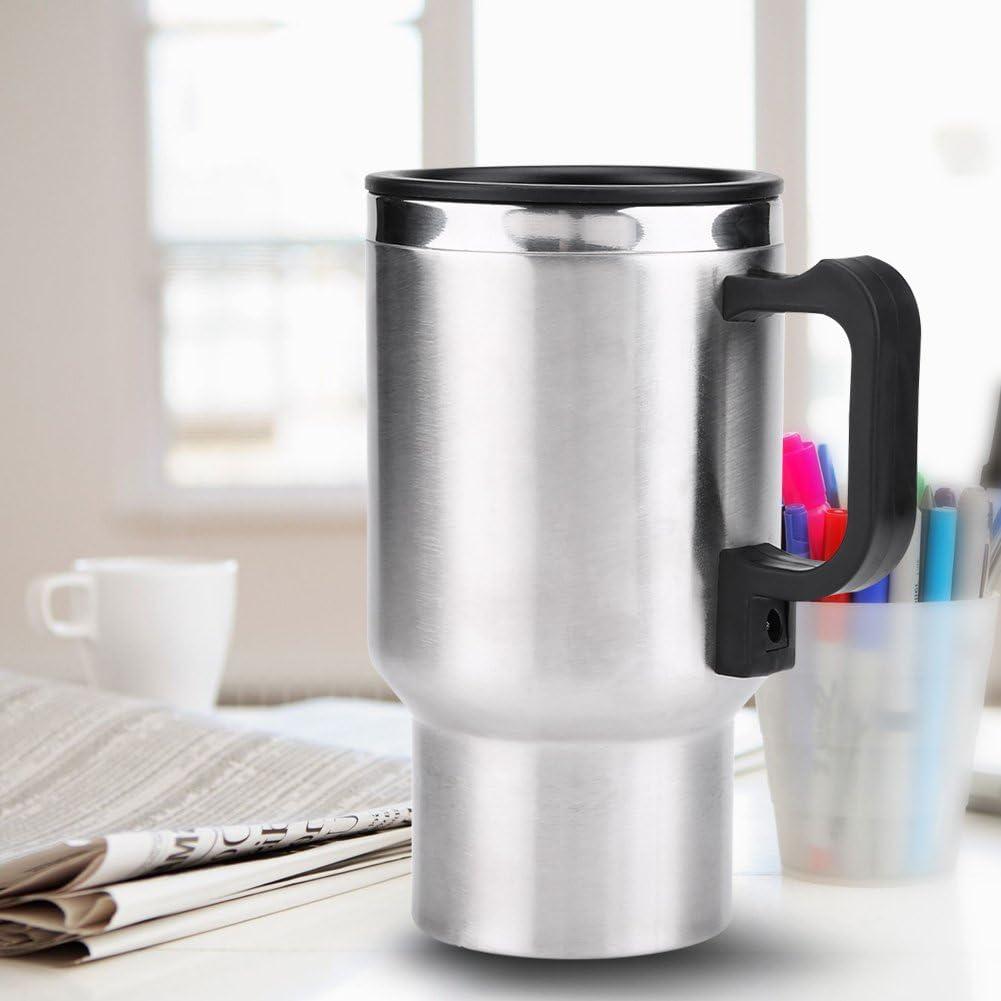 Cúp điện-12V 450ml bằng thép không gỉ + pp Cúp sưởi ấm du lịch cách nhiệt trong chân không chất lượng cao