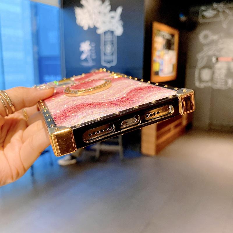 Ốp Điện Thoại Dẻo Viền Vuông Họa Tiết Vân Kim Cương Cho Iphone 13 13pro 13promax 12 12pro 12promax 11 11pro 11promax Xsmax Xr Xs X