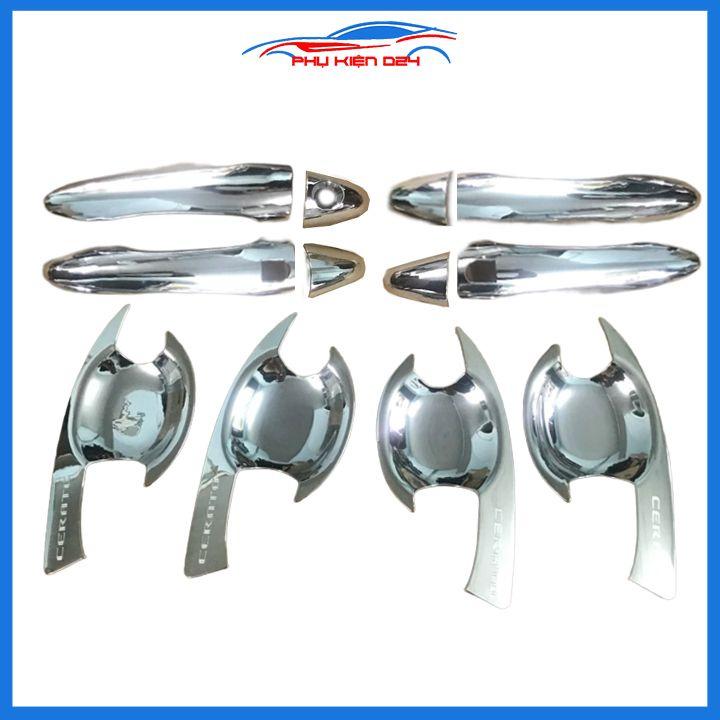 Ốp tay hõm mạ crom Cerato 2016-2017-2018 sáng bóng chống trầy bảo vệ cửa xe ô tô