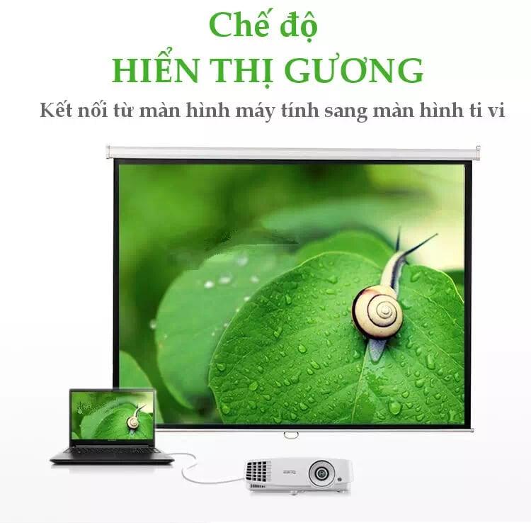 Ugreen UG40263MM110TK 0.5M màu Trắng Cáp Chuyển VGA sang HDMI Có Âm Thanh Cao Cấp - HÀNG CHÍNH HÃNG