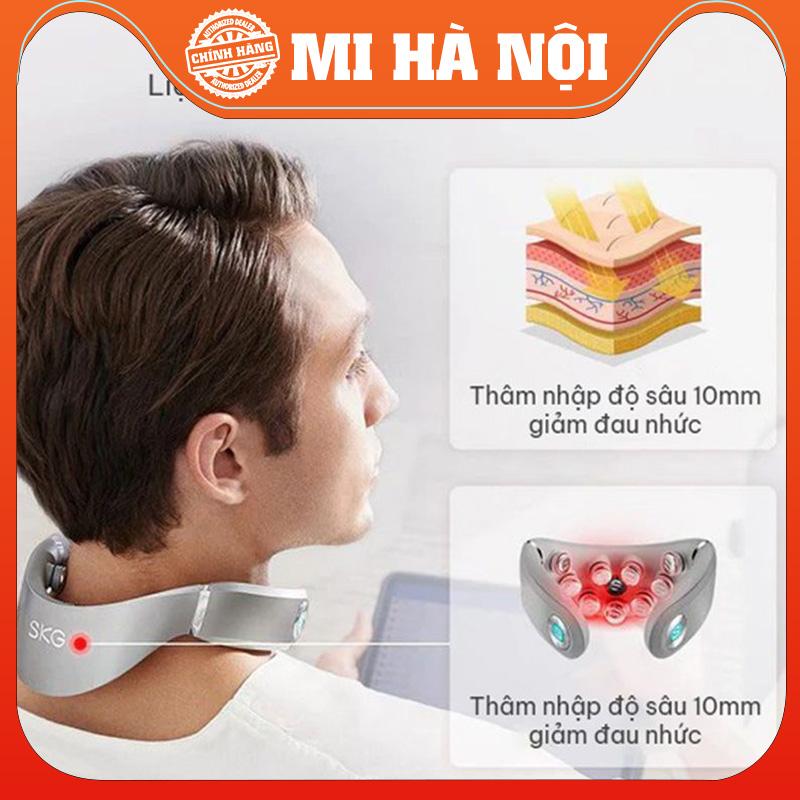 Máy Massage Cổ SKG G7 PRO-E công nghệ xung điện kết hợp massage vật lí-Bảo hành 12 tháng hàng chính hãng