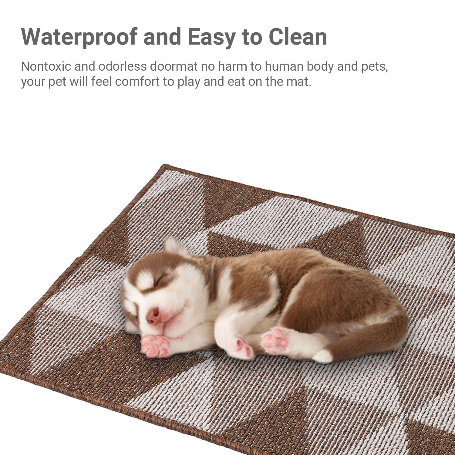 Thảm chùi chân ngoài trời, trong nhà, không thấm nước, có thể giặt nhanh chóng