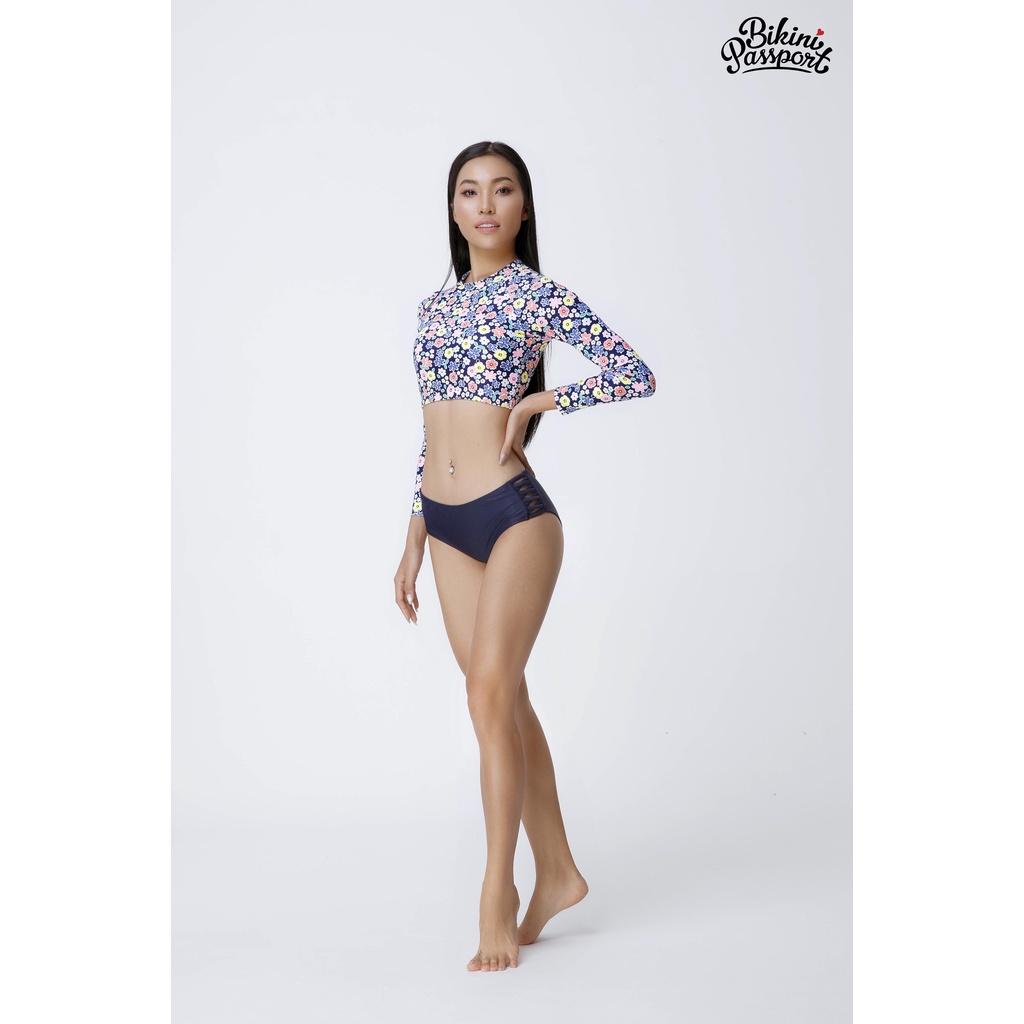 Áo bơi NỮ lẻ BIKINI PASSPORT kiểu tay dài Basic - Floral - BS202_FLO