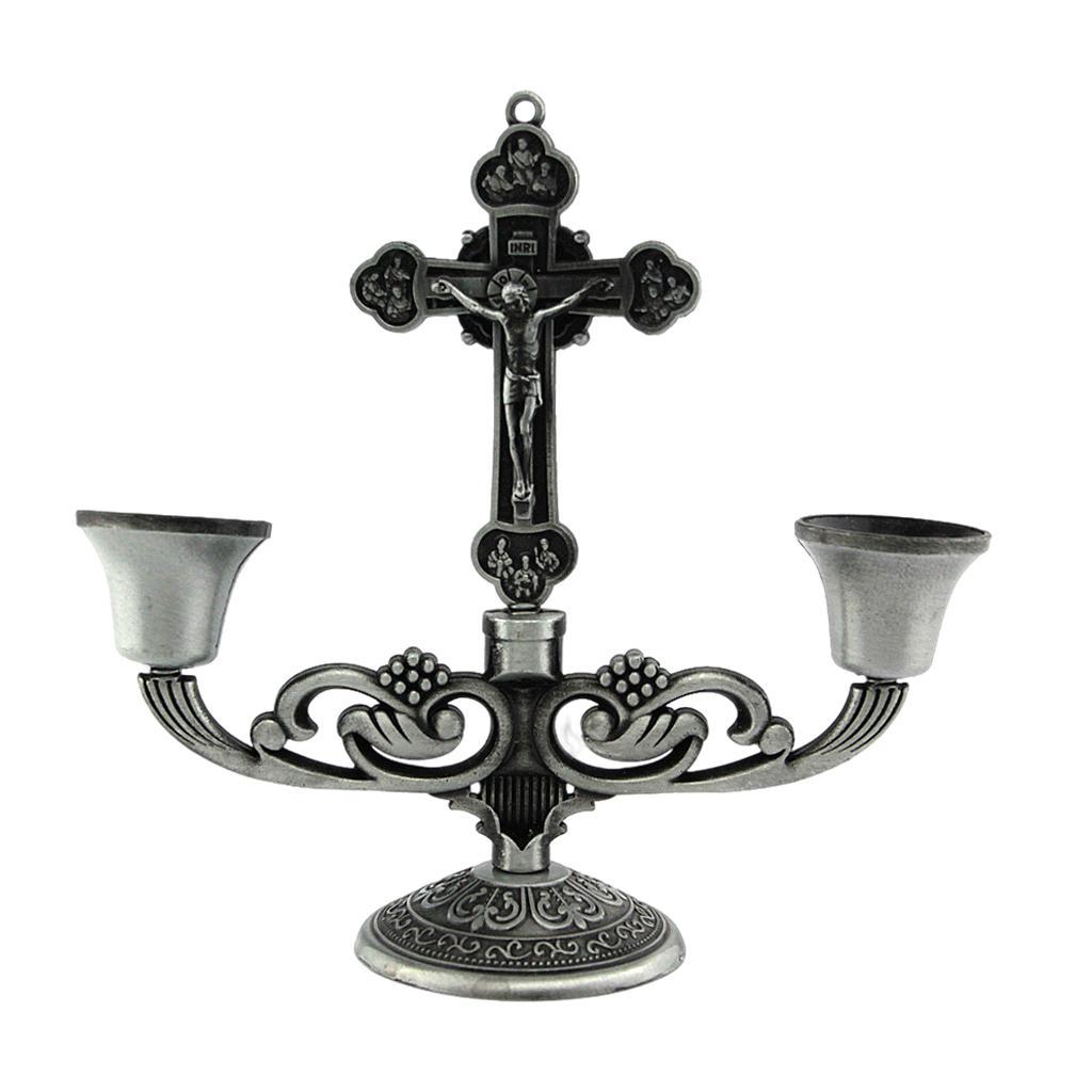 Small Candle Holder Candelabra Candlestick Wedding Candle Stand Gift Grey