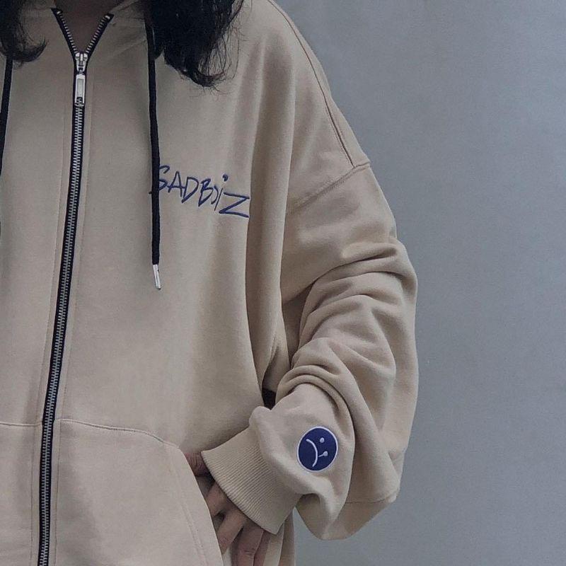 Áo khoác vintage sadstory hoodie Zipper áo khoác dây kéo sad boiz vintage sadboiz full tag Hany shop