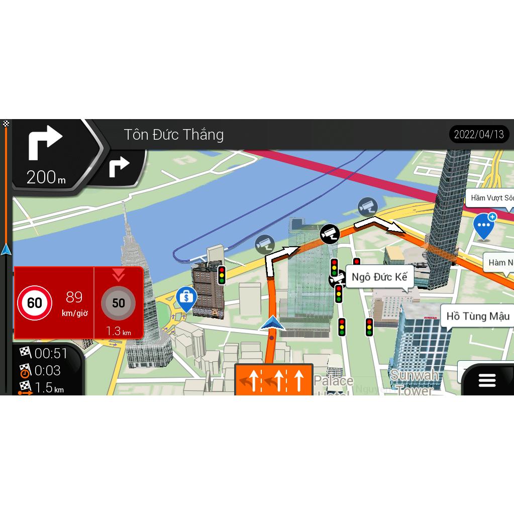 Bản đồ dẫn đường chuyên biệt cho Ô tô Vietmap S2