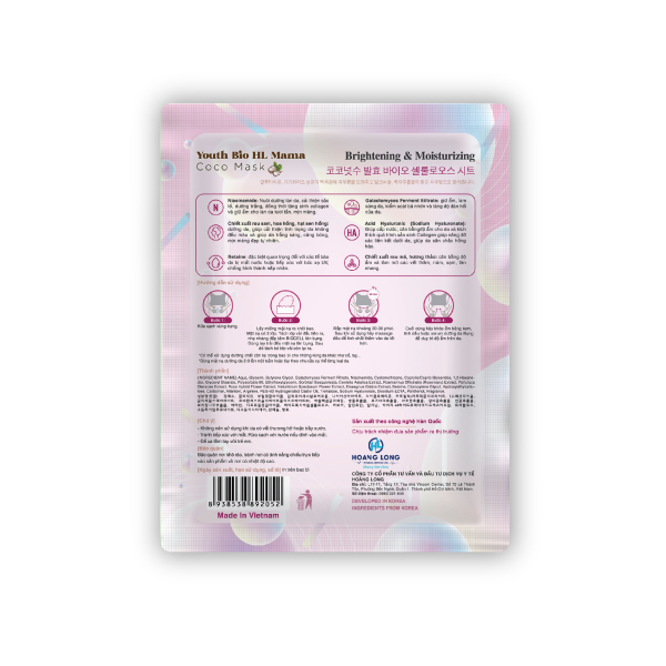 Mặt Nạ Bụng Đùi Công Nghệ Hàn Quốc Youth Biocell HL Mama Coco Mask