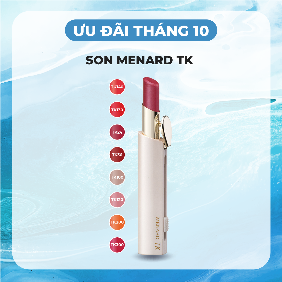 Son Menard TK Lipstick Chống Oxy Hóa Môi, Không Lem Trôi (3.2gr