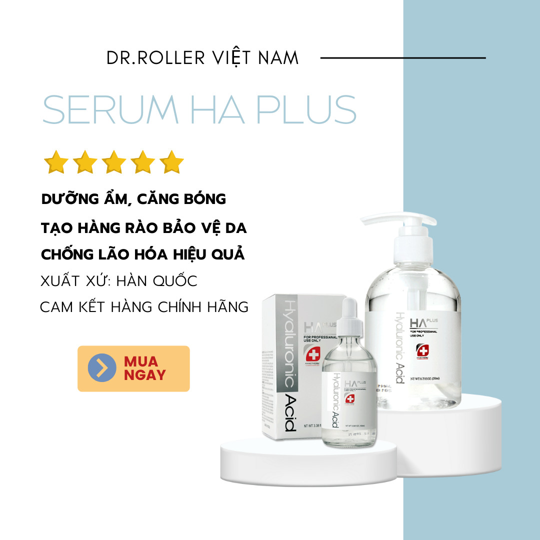 Serum HA PLUS (Dưỡng ẩm, Căng da, Sáng bóng, Trắng da, Mờ nếp nhăn)