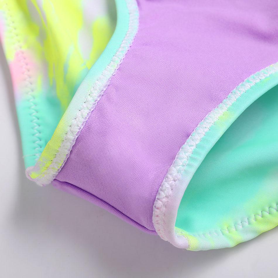 Kỳ Lân Ngựa Cô Gái Đồ Bơi Trẻ Em Một Mảnh 4-16Years Quần Bơi Trẻ Em Dây Buộc Bé Gái Áo Tắm Đi Biển Bơi 2021