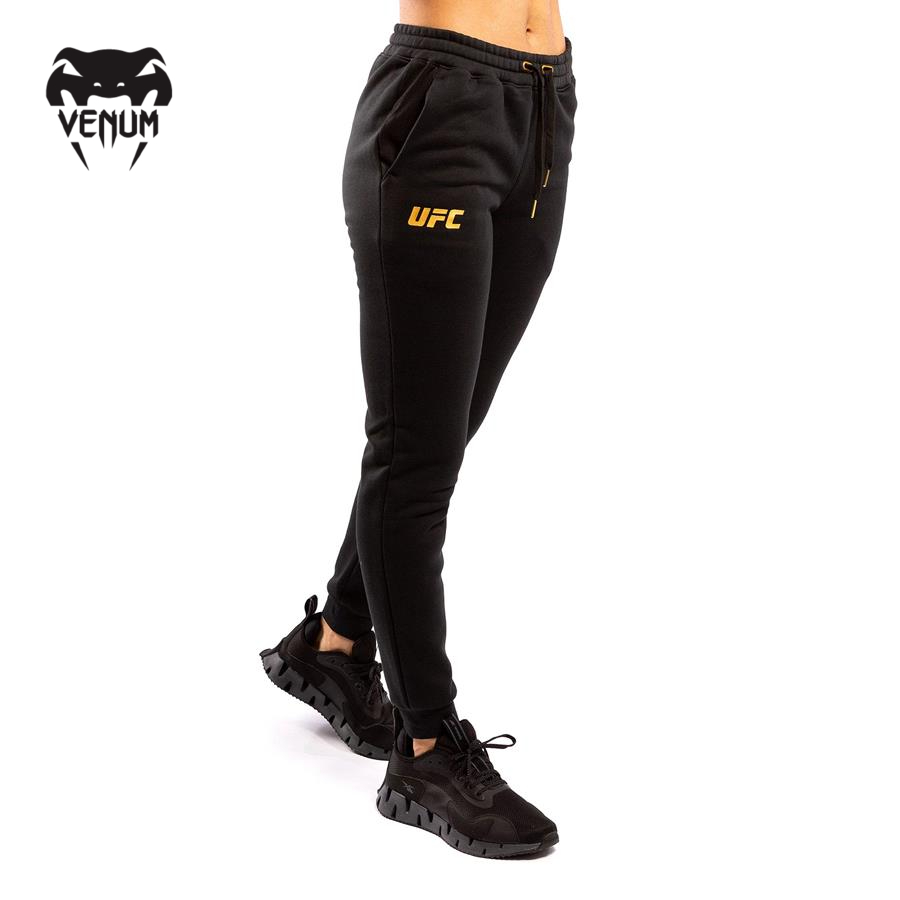 Quần jogger thể thao nữ Venum UFC FIGHT NIGHT - BLACK/GOLD - VNMUFC-00071-126