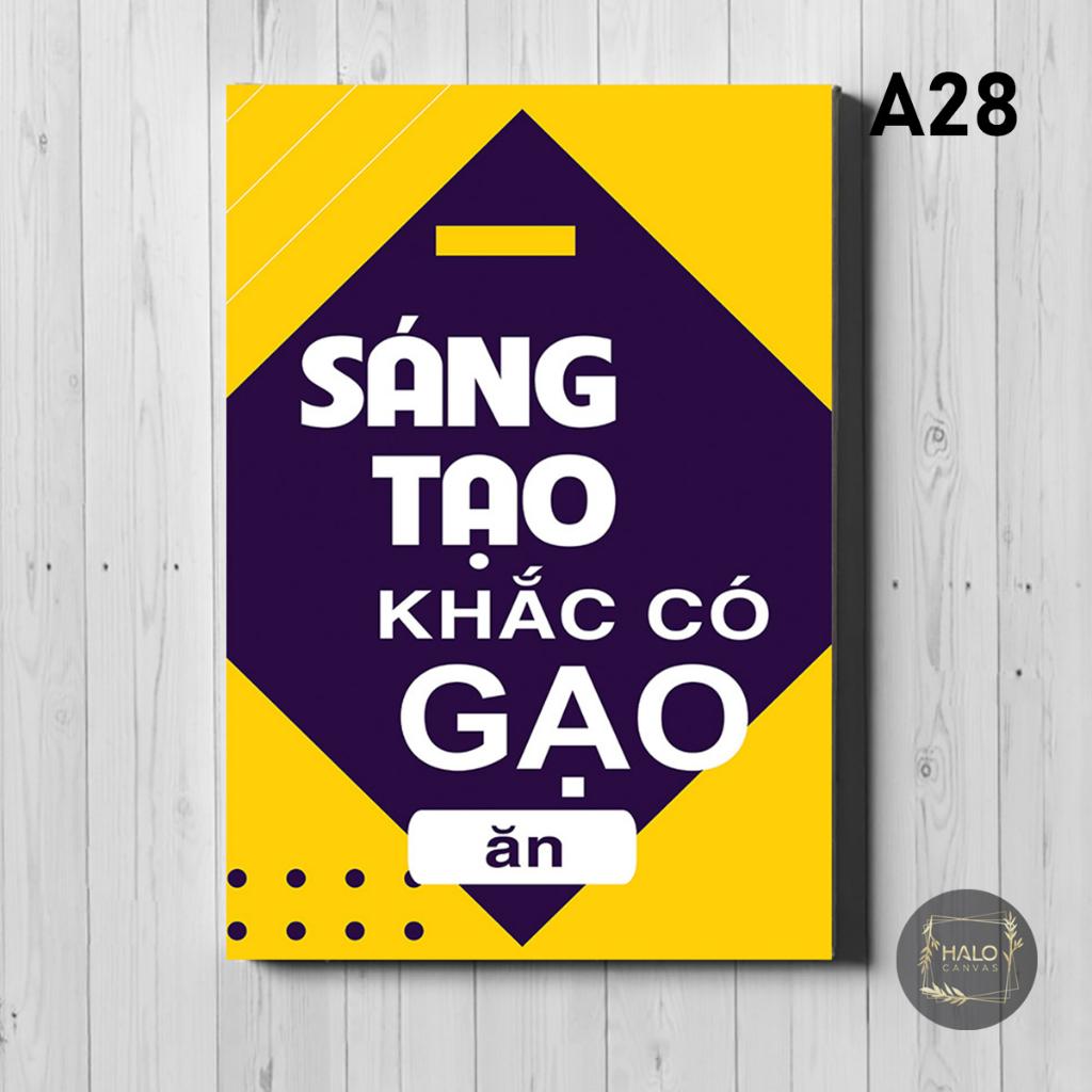 Tranh canvas động lực, câu nói hay người nổi tiếng - Văn phòng Halo Decor