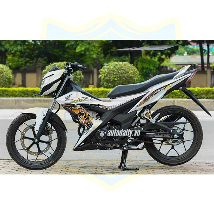 Tem rời xe sonic mẫu zin trắng cam