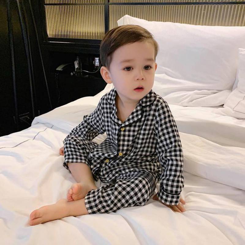 [8-40KG] Bộ Ngủ Pijama Phong Cách Hàn Quốc Cho Bé Trai, Bé Gái - Chất Liệu Kate Thái Mát Lạnh Mặc Mùa Hè Siêu Mát Cực Thích - Đồ Ngủ Cho Bé/ Đồ Mặc Nhà Cho Bé TenKids Store