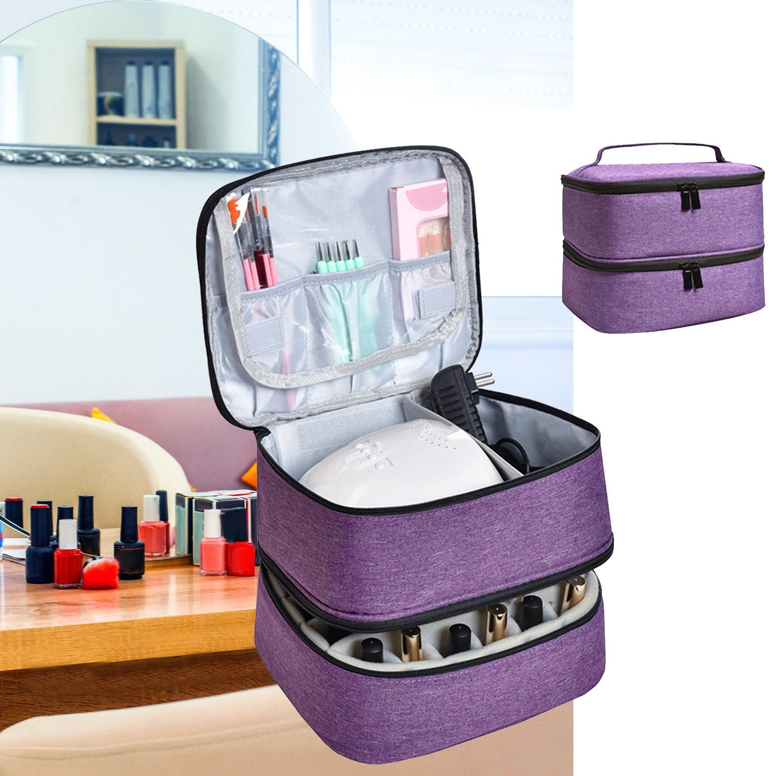 Nail Storage Bag Handbag Convenient for Manicure Accessories Carrying Case Cosmetic Bag