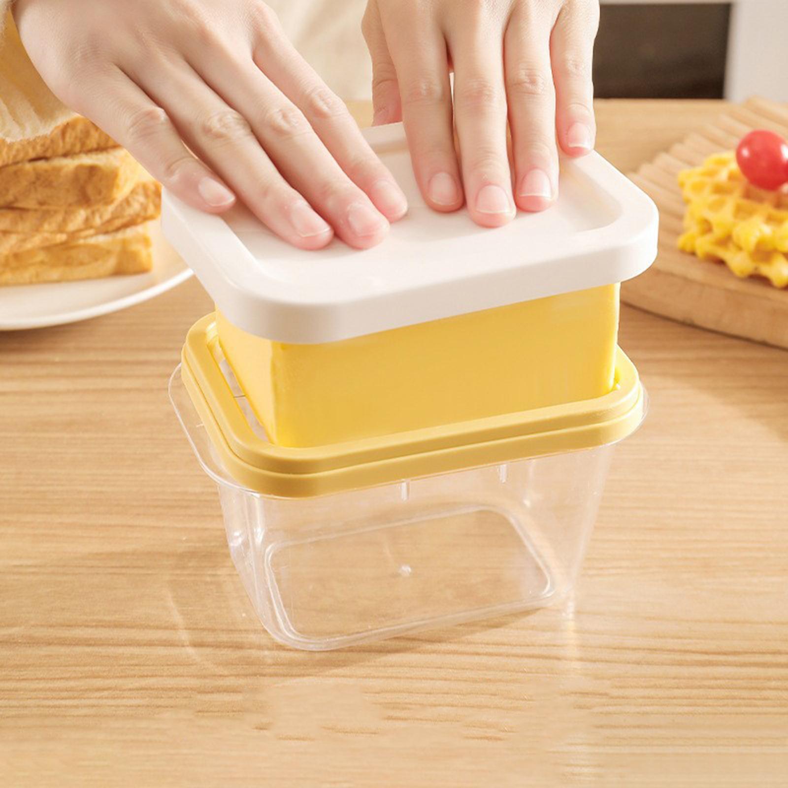 Butter Cutting Box Airtight Lid with Cutter  for Refrigerator Home