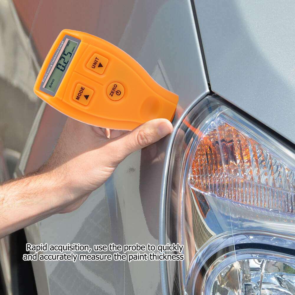 Thiết bị đo độ dày lớp, 1 mảnh sơn xe mini-LCD di động, thiết bị đo độ dày lớp cho máy dò kỹ thuật số