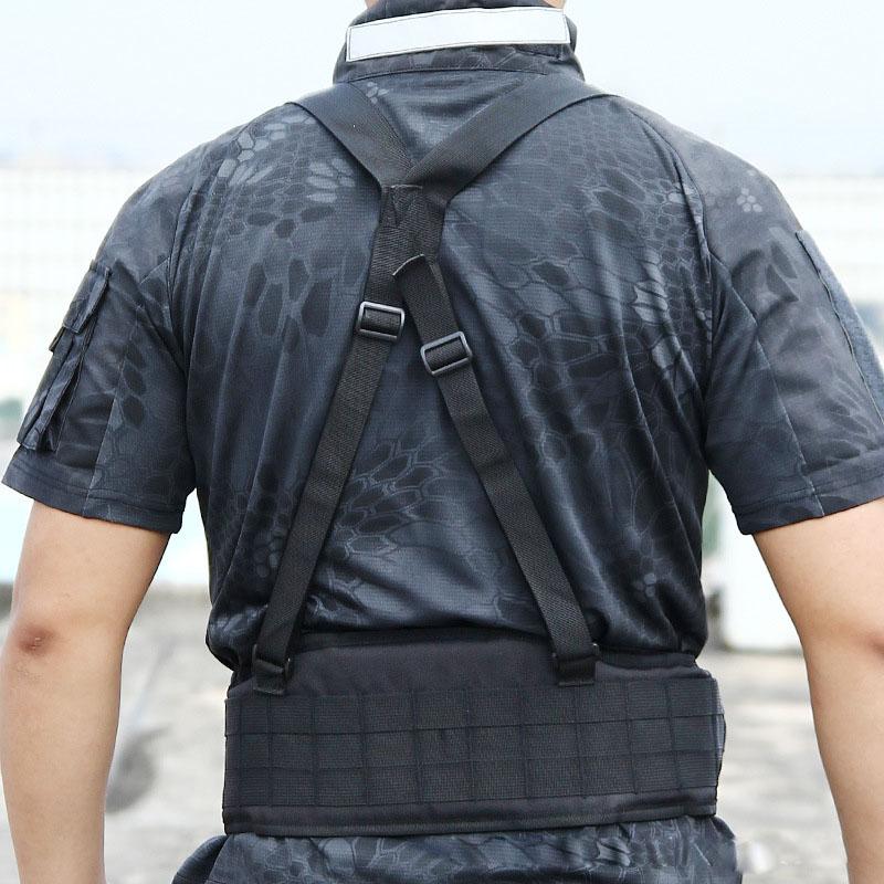 Molle War Battle Belt Vành đai quân sự Hỗ trợ eo quân đội Molle Túi vận chuyển Airsoft Săn kiện Đoạn mềm điều chỉnh đai mềm điều chỉnh Color: Belt-02-CP