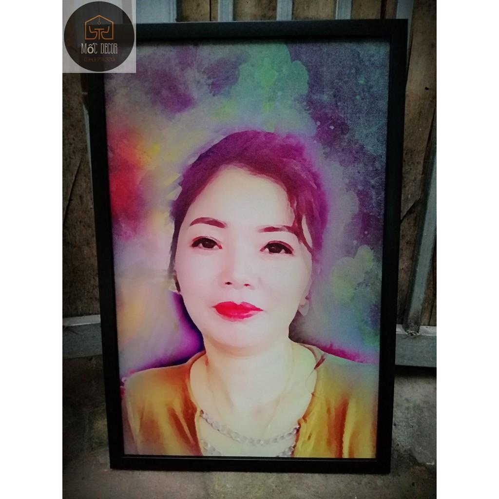 Tranh chân dung digital, Mốc Decor in ảnh chân dung treo siêu đẹp như tranh tô màu theo số mà giá cực rẻ