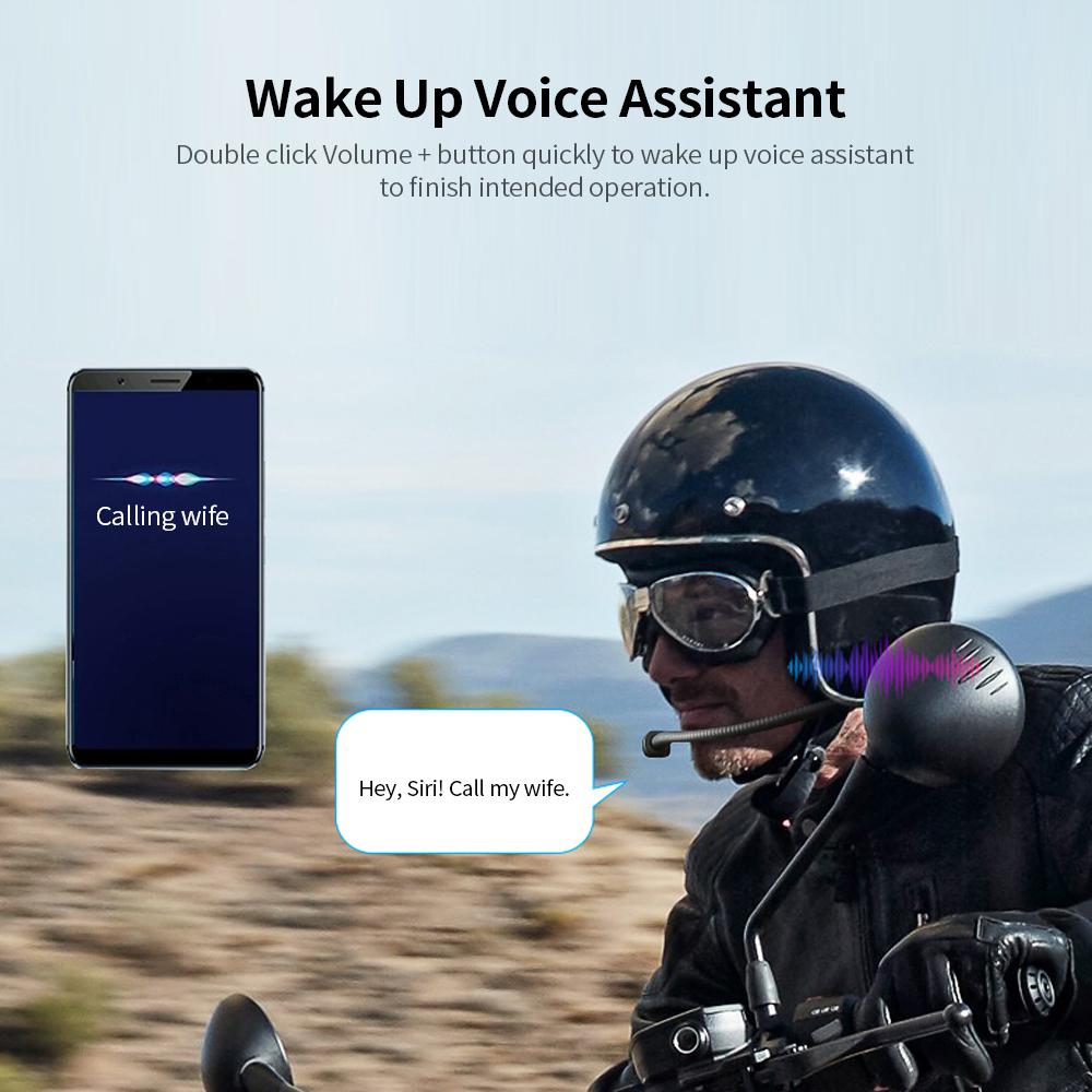 Q7s Motorcycle Helmet BT 5.0 Headset Support Auto Answering Connecting 2 Phones Noise Reduction 30mm Driver Unit