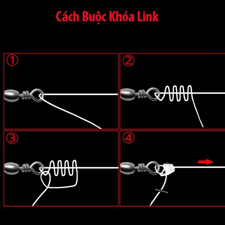 Khóa link Câu Cá Chống Xoắn Chịu Tải Lớn