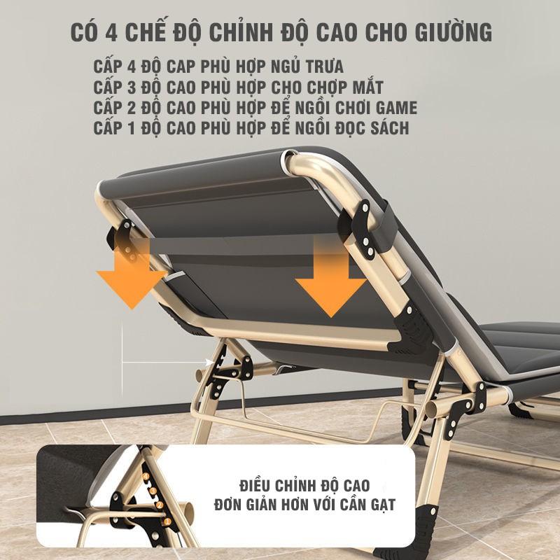 Giường Nệm Hơi Xếp Gọn Dễ Dàng Tháo Rời Và Vệ Sinh Kích thước 200x70cm