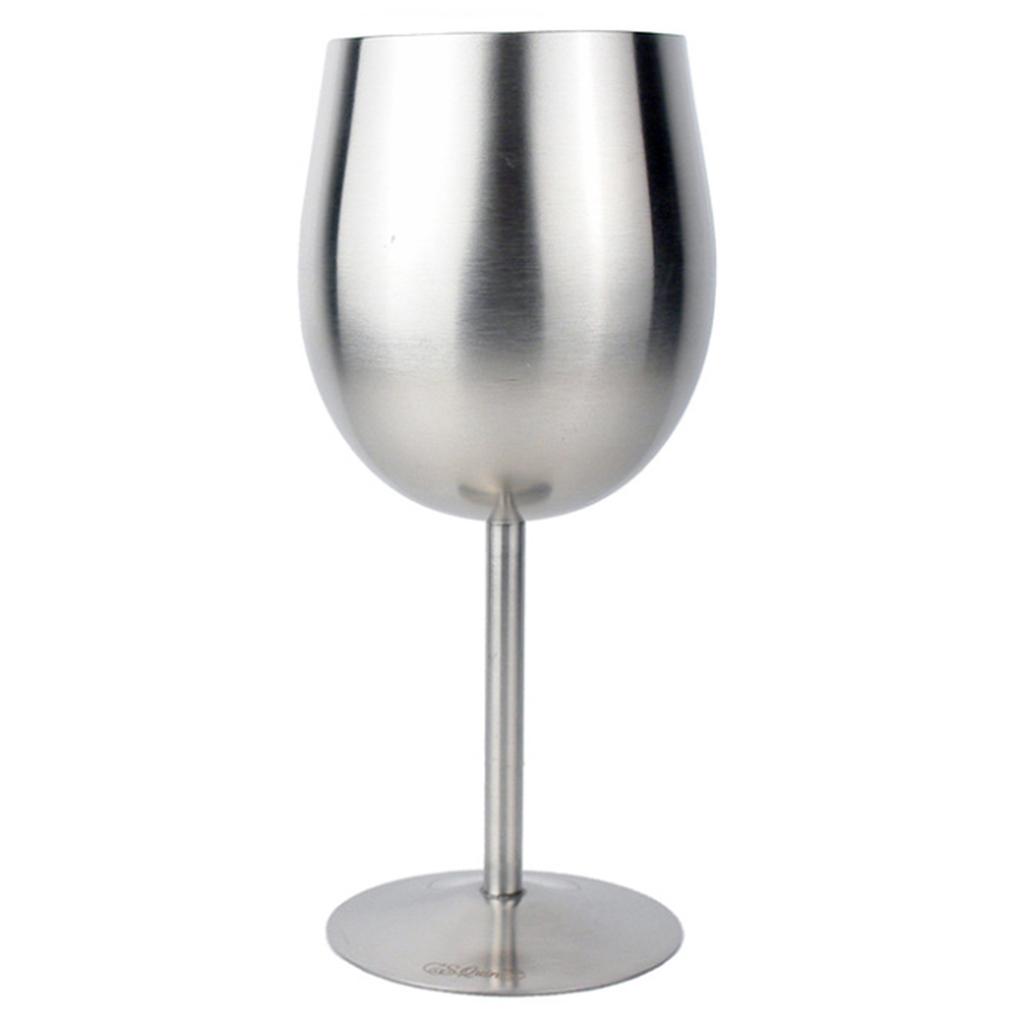 Set of 4, Stainless Steel Champagne Goblet 10oz Camping Home Kitchen Party