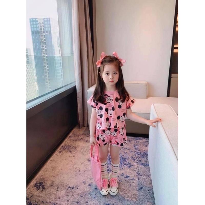 Bộ cotton cao cấp cho bé gái