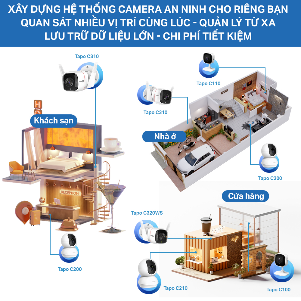 Camera WiFi Ngoài Trời TP-Link Tapo C320WS Độ Phân Giải 2K QHD - Hàng Chính Hãng