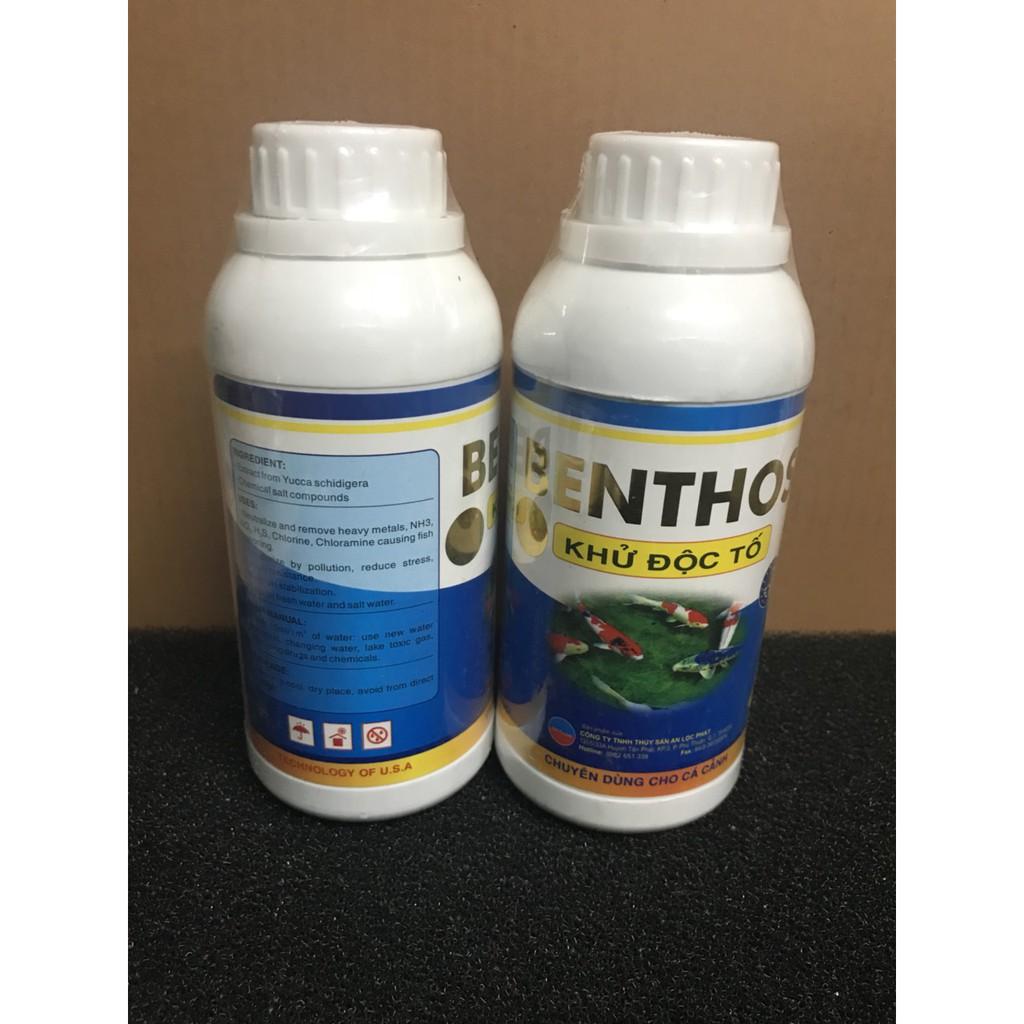 Chế phẩm khử CLo Benthos chai 500ml dành cho bể cá cảnh