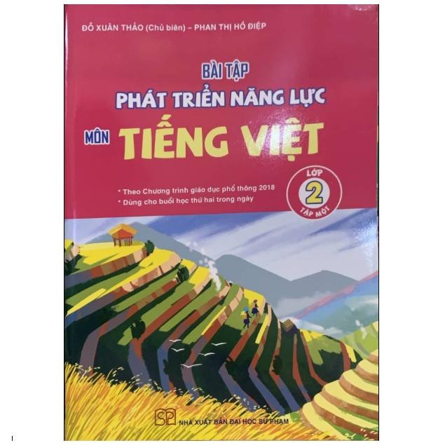 Sách Bài tập phát triển năng lực môn Tiếng việt lớp 2 tập 1