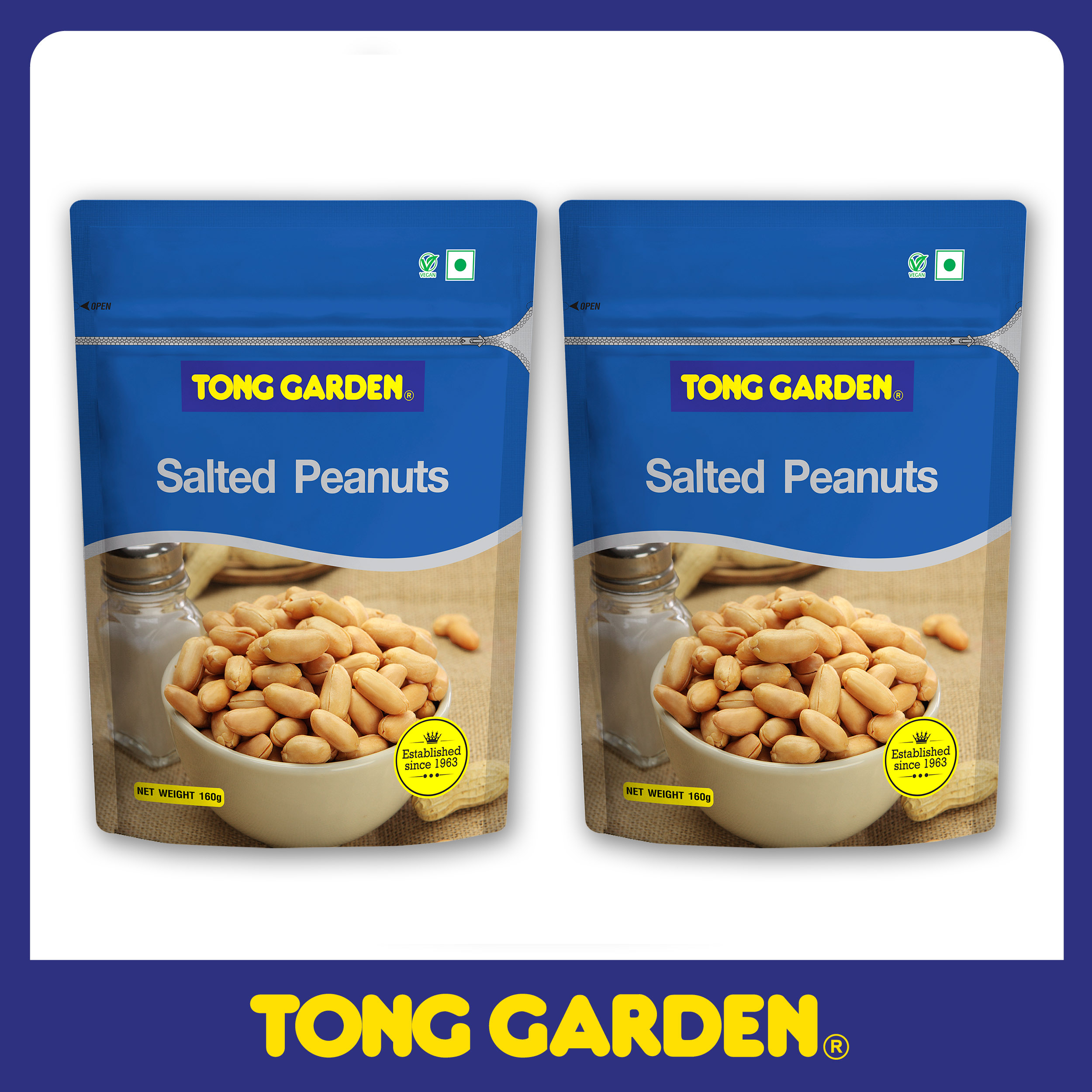 ĐẬU PHỘNG RANG MUỐI TONG GARDENTÚI 160G