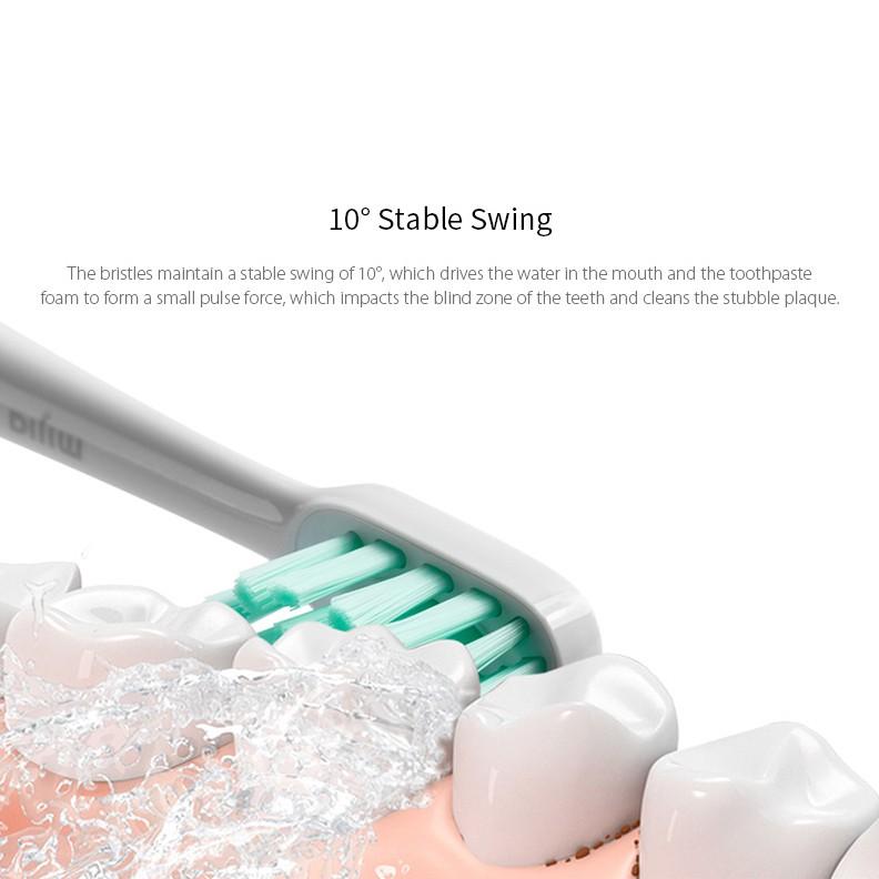 Bàn chải đánh răng Xiaomi Mijia T300 không dây sạc USB sử dụng sóng siêu âm chống nước tiện dụng-Hàng chính hãng