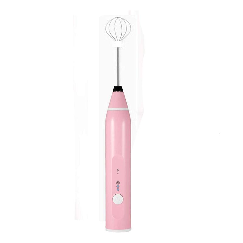 Bọt Sữa Handeld, Điện Máy Đánh Trứng Làm Bánh, Cà Phê Frother Bình USB Sạc, 3 Tốc Độ Điều Chỉnh Sữa Bubbler