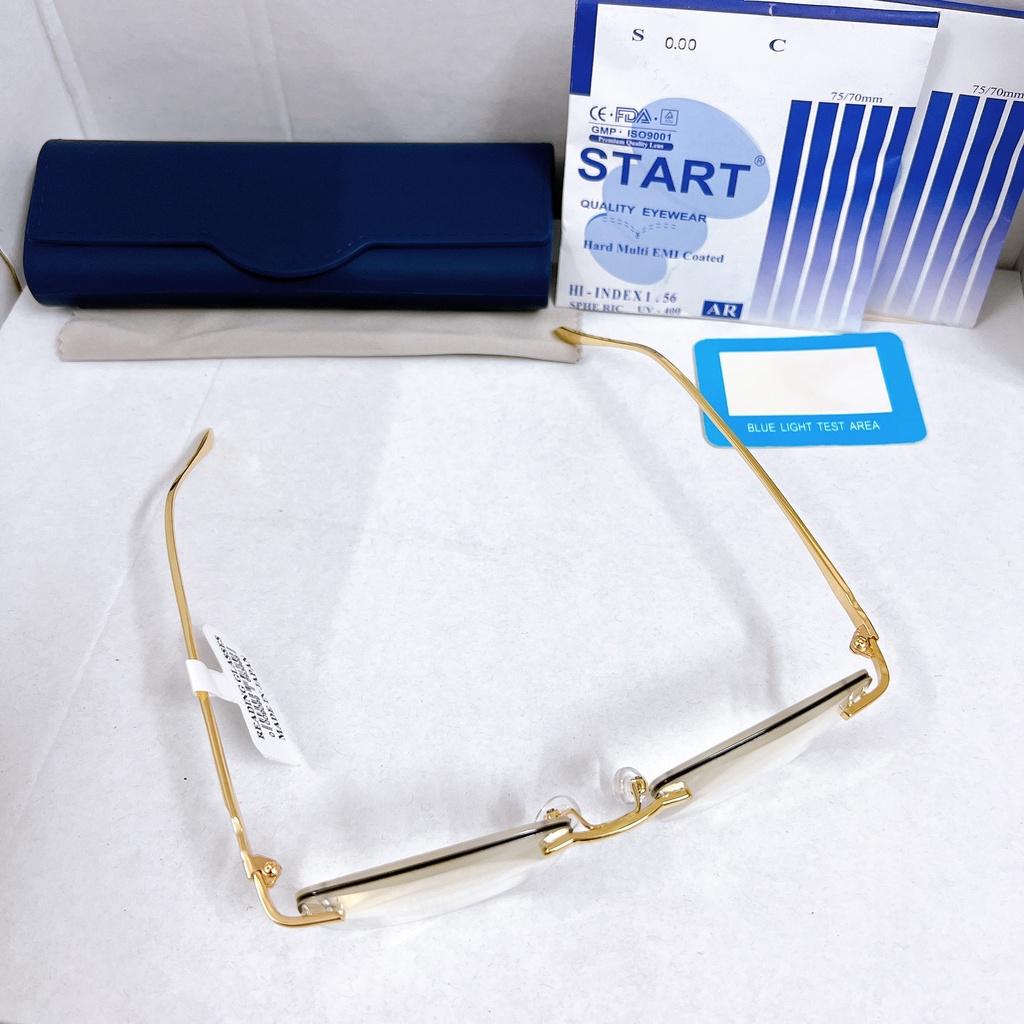 Kính lão thị viễn thị KVT93UNIQUI GOLD Vàng gọng khoan nam tính tròng to sáng rõ