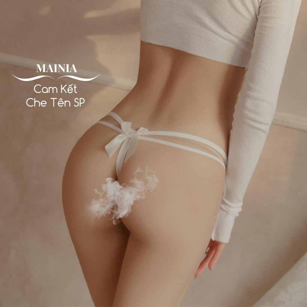 Quần Lót Lọt Khe Hở Đáy Đính Nơ Chíp Nữ Sexy Gợi Cảm Dễ Thương Mainia Shop