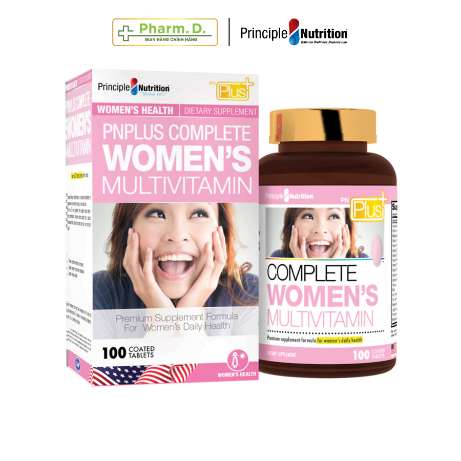 Viên Uống Bổ Sung Vitamin Tổng Hợp Cho Phụ Nữ PRINCIPLE NUTRITION Complete Women's Multivitamin