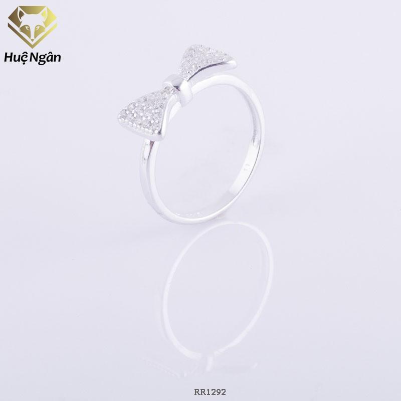 Nhẫn bạc Ý 925 Huệ Ngân - Nơ đẹp RR1292