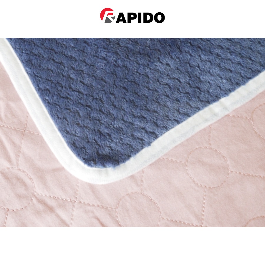 Đệm điện nhung Rapido REB-60SB cao cấp, chất liệu nhung, công suất 60W - Hàng chính hãng
