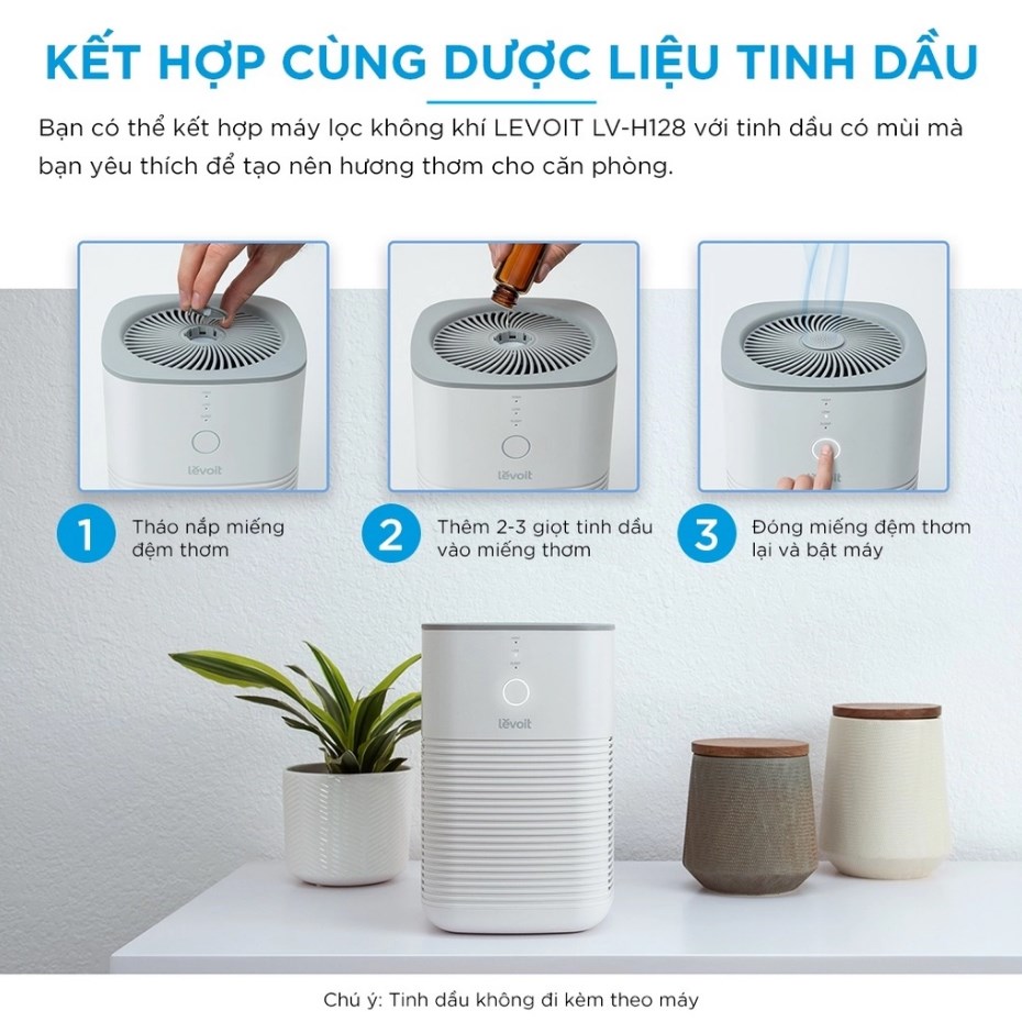 Máy lọc không khí xông tinh dầu Levoit LV-H128 - Hàng chính hãng