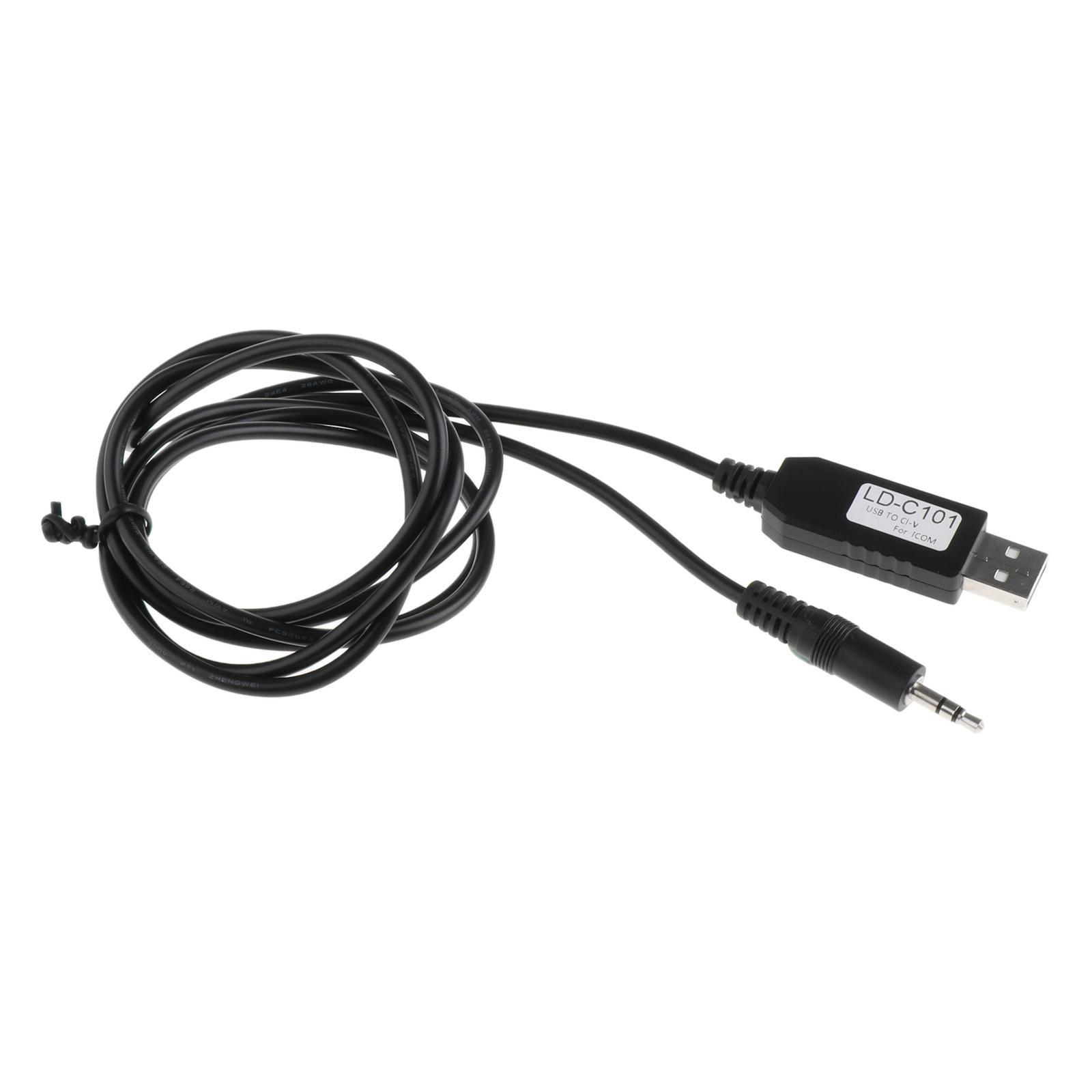 59 Inch USB CI-V CAT Interface Cable Cord for CT-17 Compatible Radios