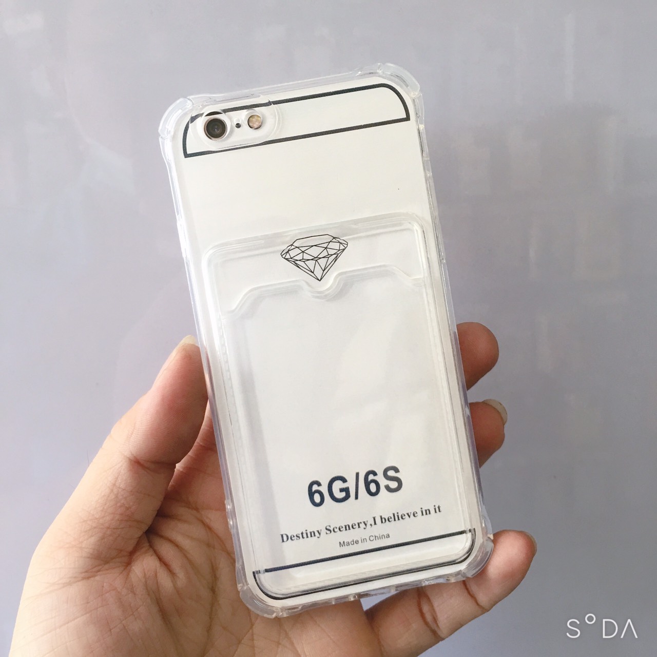 Ốp lưng trong chống sốc khay nhét thẻ dành cho iPhone 6/6s/7/8/6plus/7plus/8plus/ x/xs/xsmax/xr/11/11promax/12pro/13/promax