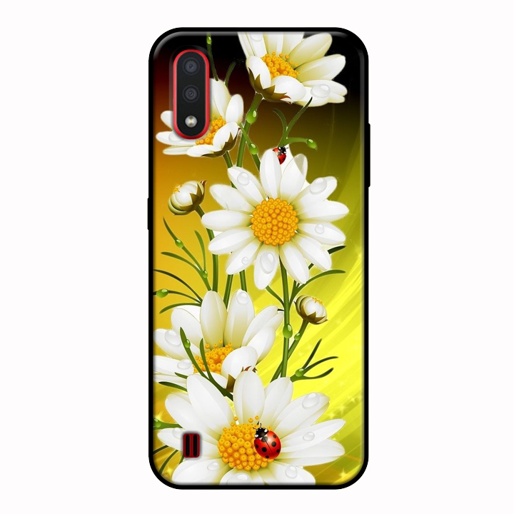 Ốp lưng điện thoại Samsung Galaxy A01 viền dẻo TPU BST HOA Mẫu 10