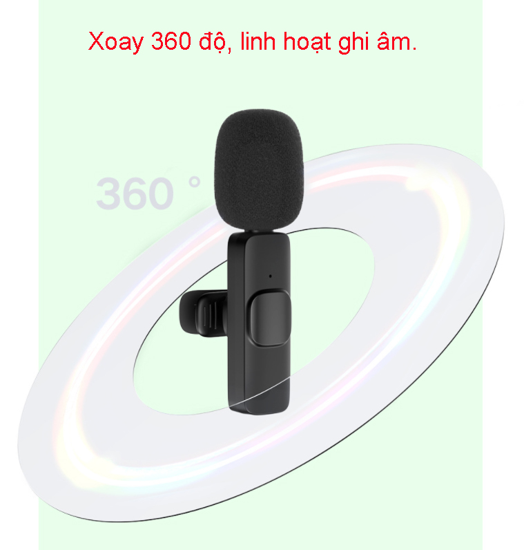 Micro ghi âm thanh khi quay phim video vlog bằng điện thoại chống nhiễu K1