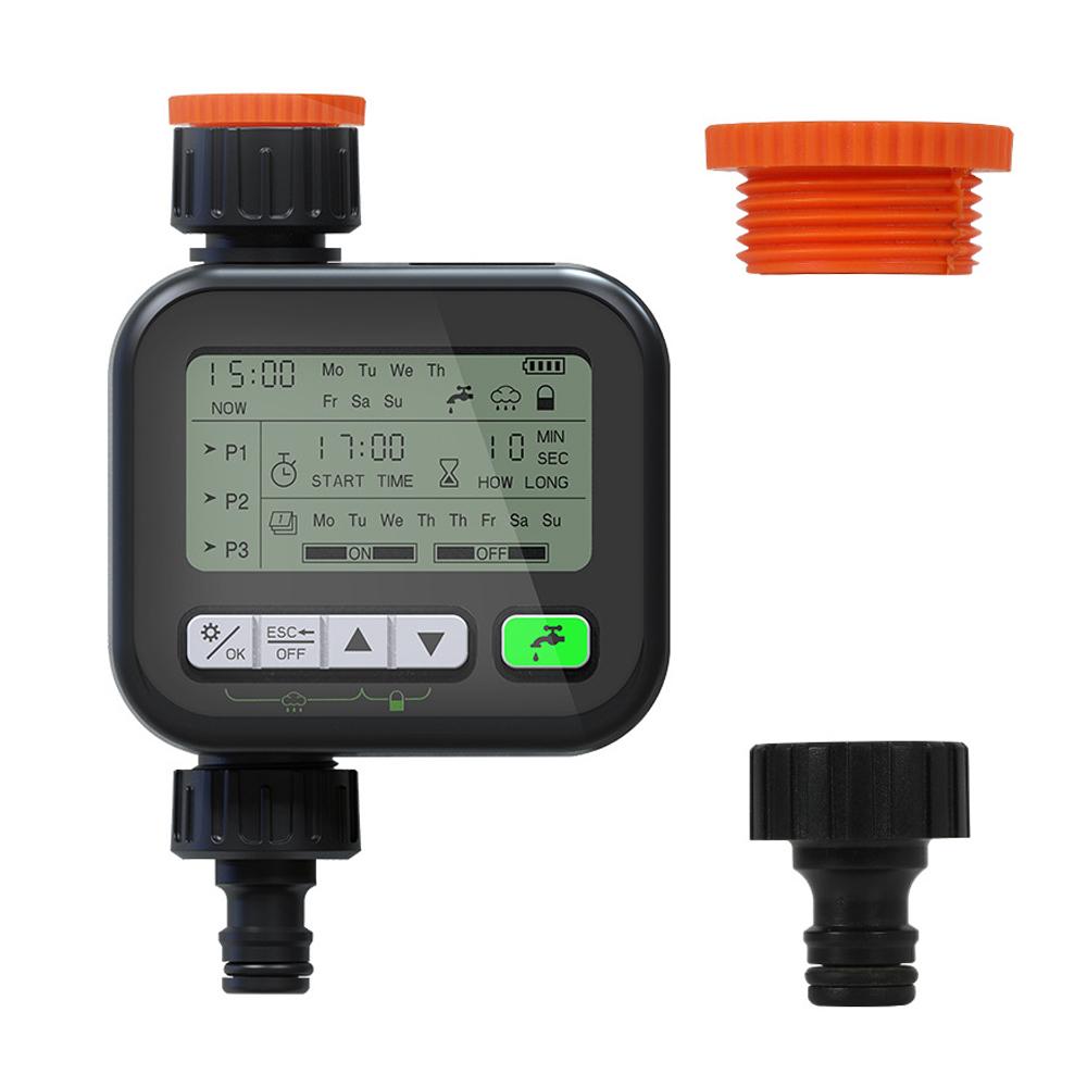 Gardening Irrigation Timer Automatic Watering Device Garden Balcony Rain Sensing Control Intelligent Irrigation System Controller 3 Program Setting with Child Lock