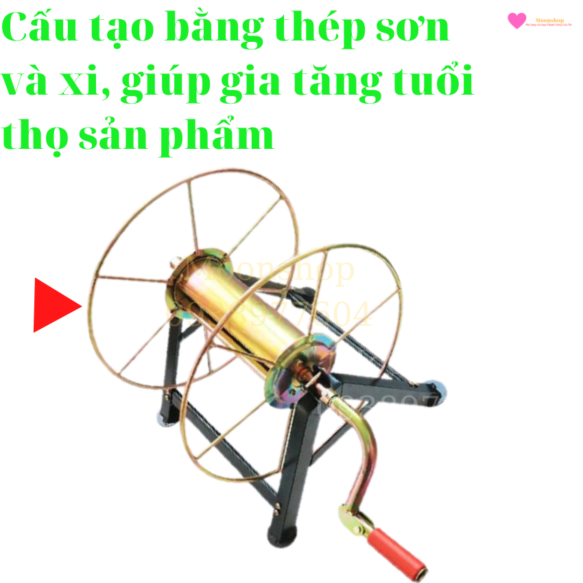 Rulo cuốn dây cao áp, dây rửa xe 100m, cuốn dây điện 1000m.