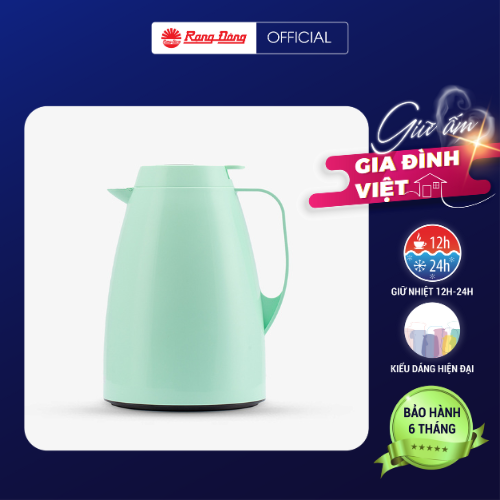 Phích cao cấp Rạng Đông chính hãng dung tích 1 lít Model: RD-1045N3.E có nắp thông minh hiển thị nhiệt độ nước trong phích